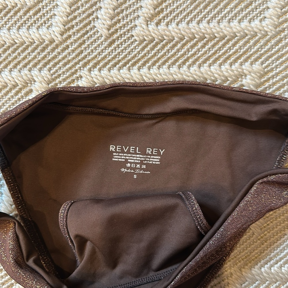 REVEL REY Abigail Top + Elliot Bottom - in Iridescent Espresso *NWOT - Picture 3 of 8